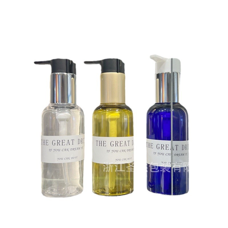 Picture of 50ml100ml thick wall round shoulder emulsion bottle PET plastic packaging bottle travel washing and protection portable split empty bottle