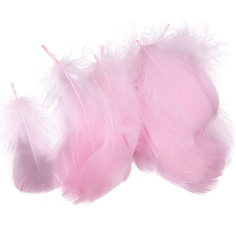Picture of Special offer about 100 colored small floating feathers goose feather diy jewelry festival scene decoration filler feathers