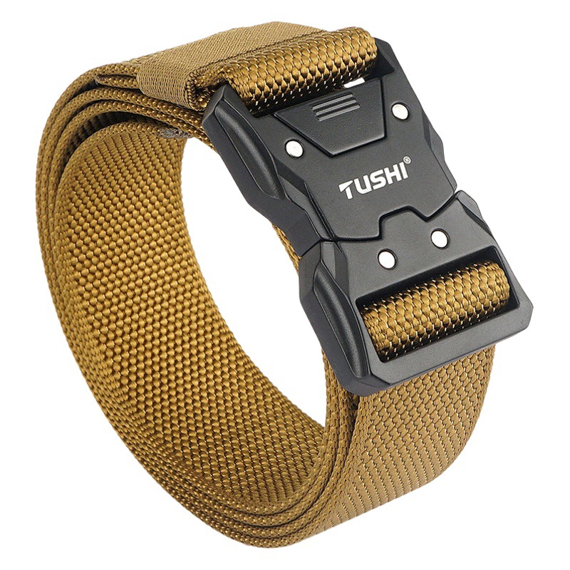 New Men's CS tactical quick plug men's belt outdoor tooling training woven nylon belt pants belt wholesale