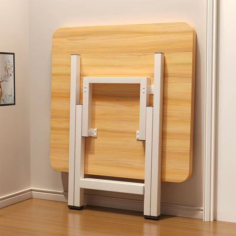 Simple foldable small square dining table household rectangular rental house dormitory small apartment portable dining table