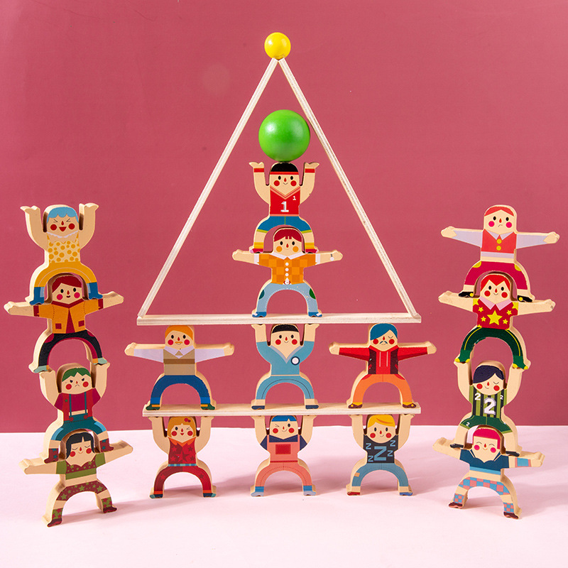 Balanced Stacked High Hercules Stacked Music Building Blocks Children's Toys Parent-Child Mutual Table Swim Early Education Educational Puzzle Boys and Girls