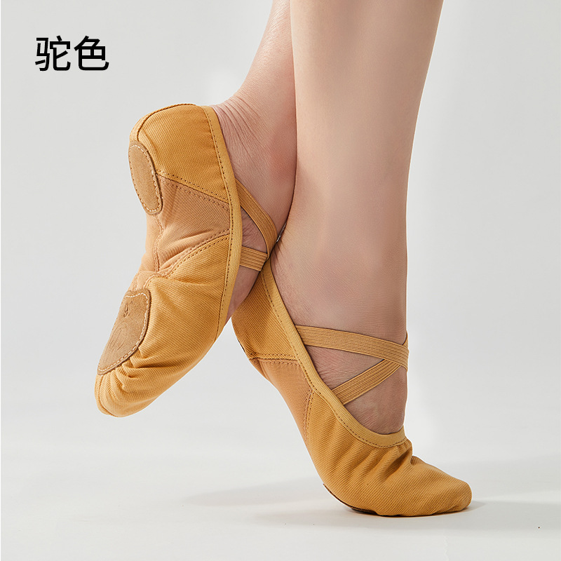 Picture of Dance Shoes Soft Sole Children's Practice Dance Shoes Canvas Stitching Yoga Adult Dancing Shoes Ballet Shoes Foreign Trade