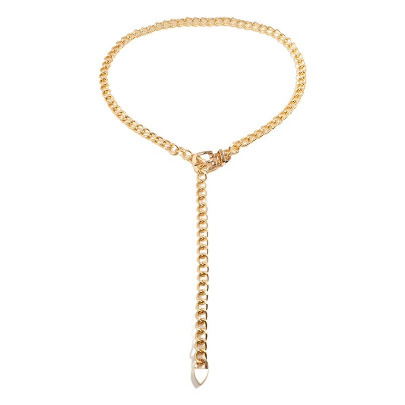 European and American Metal Chain Waist Chain Ins Style Personalized Fashion Body Chain Cross-Border Punk Versatile Women's Belt