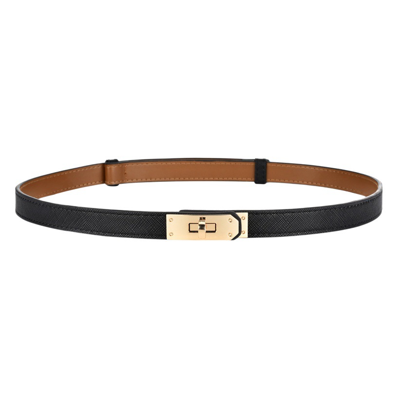 dress Belt Accessories Belt Women's 2023 New Genuine Leather Decorative Skirt Suit Coat Waistband Punch-free