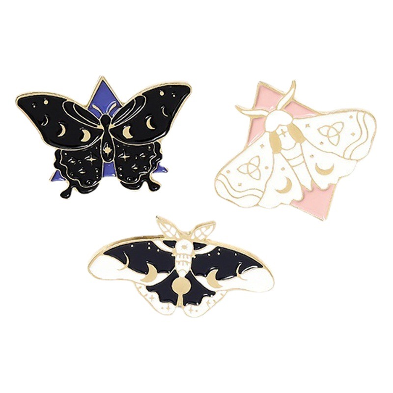 Aliexpress Hot Selling Cartoon Butterfly Shape Paint Brooch Creative Insect Oil Drop Badge Collar Pin Jewelry