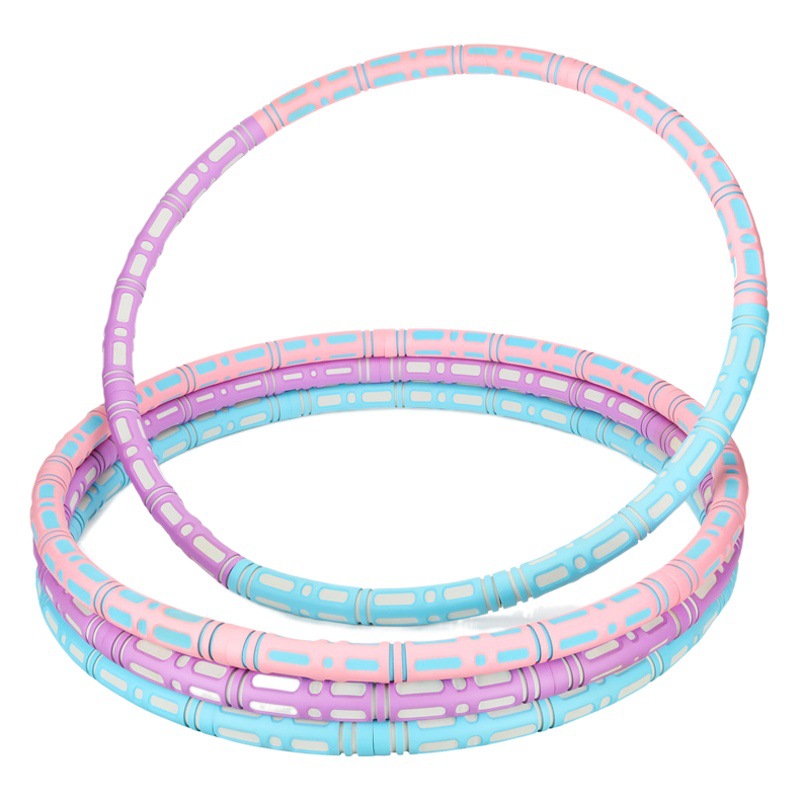 Hula Hoop Adult Massage Steel Pipe Rubber Cotton Integrated Hula Hoop Large Weight Home Hula Hoop Fitness Circle for Men and Women