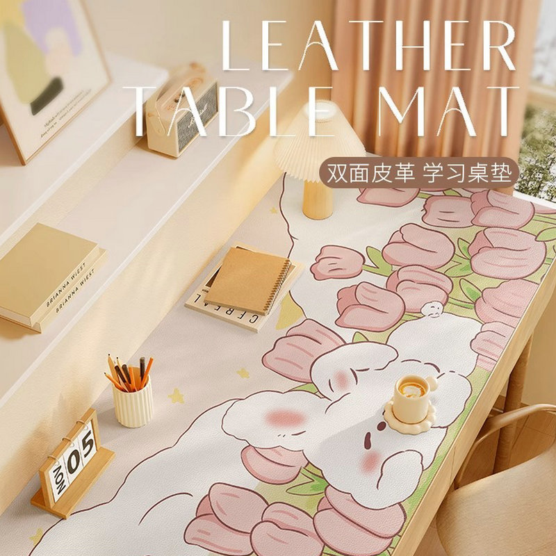 ins Style Book Tablecloth Children's Learning Writing Desk Anti-Slip Mat Waterproof Scrubbing Learning Table Top Protection Table Mat
