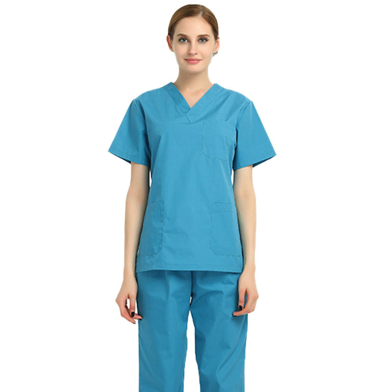 Picture of Hand Washing Clothes Split Suit Surgical Clothes Doctor Nurse Hospital Work Clothes Short-Sleeved Hand Washing Clothes Surgical Clothing Medical