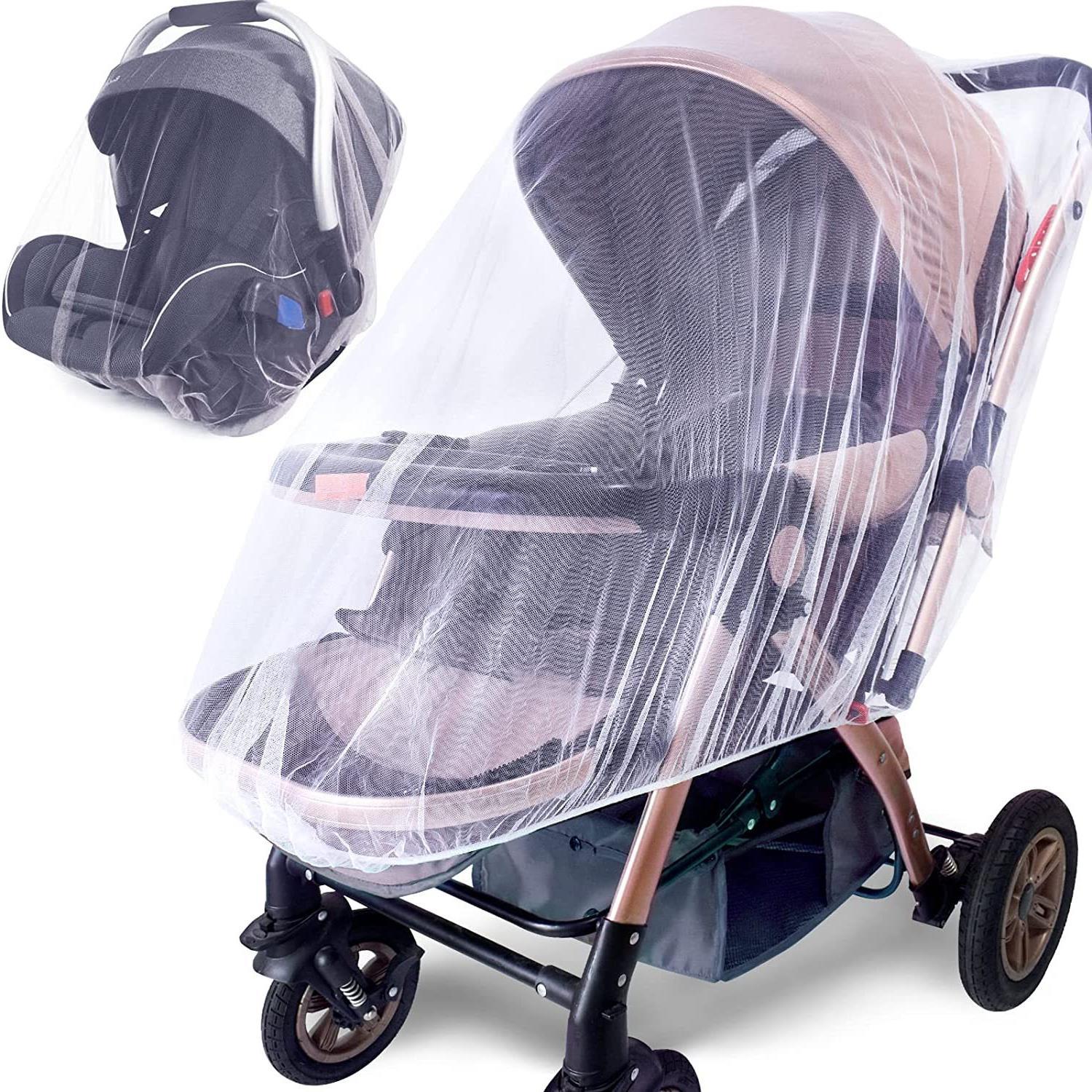 Full cover baby stroller mosquito net extra large encryption trolley mosquito net cover dense mosquito net baby Universal