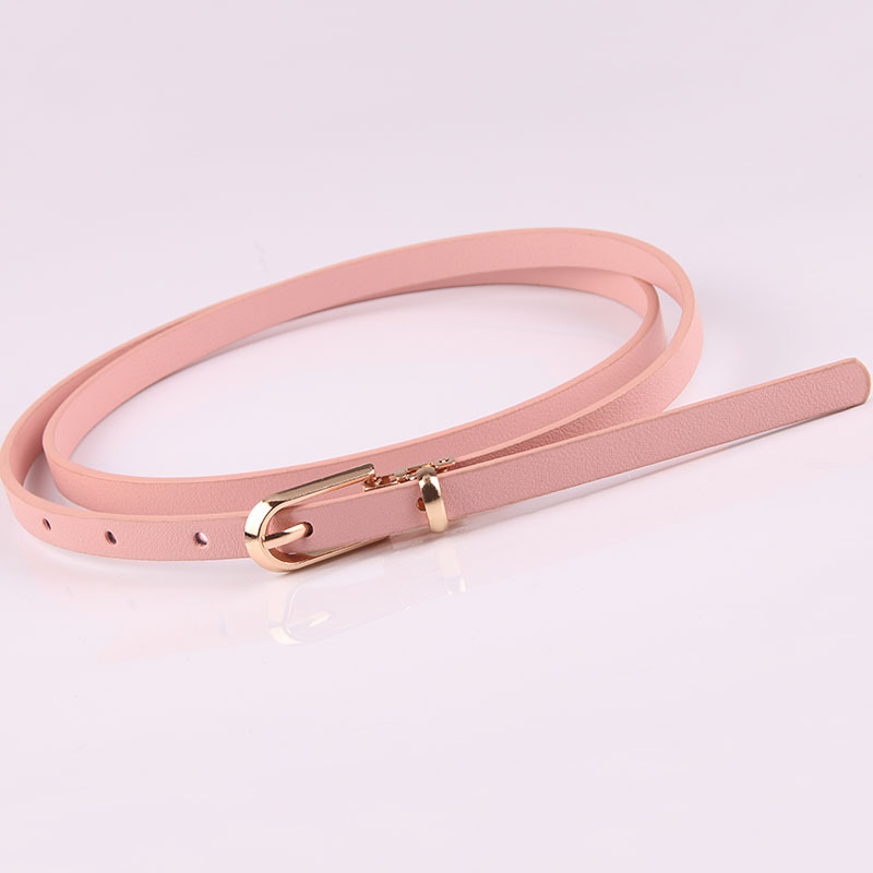 Picture of New Multicolor Decorative dress with Sweater Thin Belt Women's All-match Pin Buckle PU Small Belt Korean Style Trouser Belt