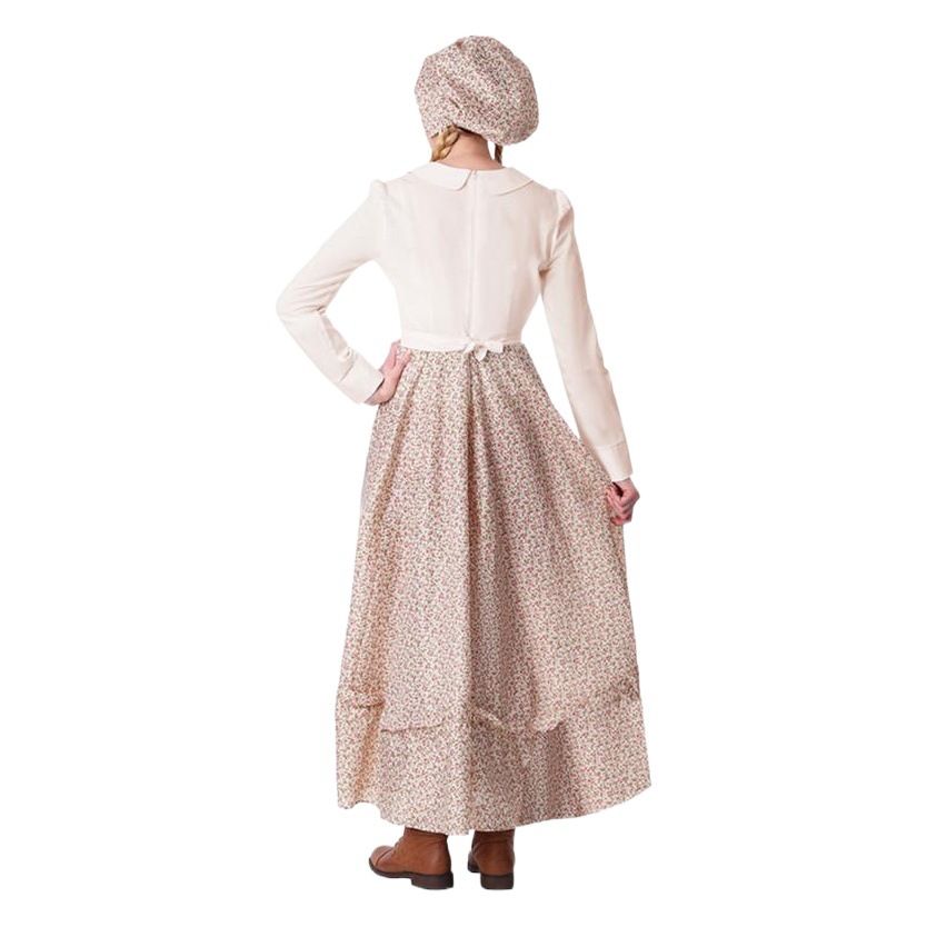 New Halloween Pastoral Farm Skirt Grandma Floral Long Skirt Performance Costume Maid Maid Theme Costume Wholesale