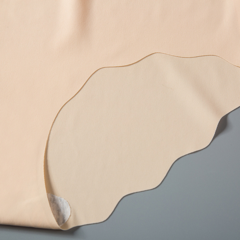 Picture of Ice Silk Seamless Ultra-thin Waved Girl's Underwear Solid Color Breathable Large Size High Waist One-piece Women's Briefs