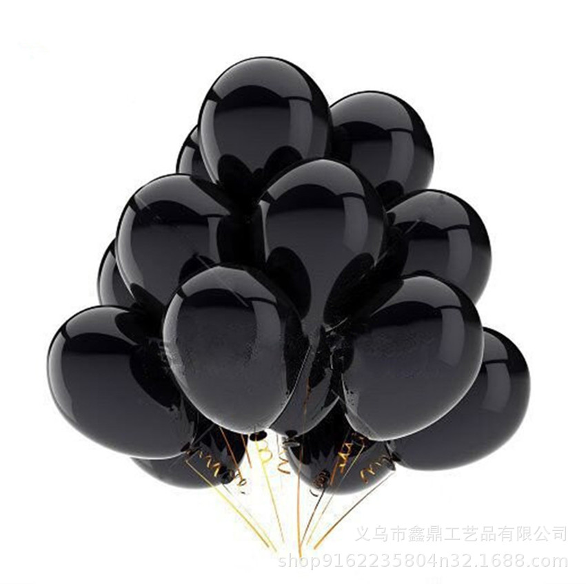 Picture of Cross Border 12 Inch Thickened Rose Gold Black Gold Balloon suit 12 Wedding Birthday Party Decorative Latex Balloon