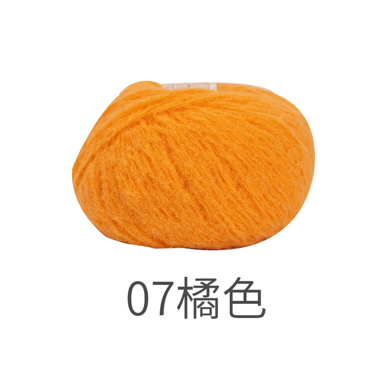 Picture of Snow Fear Cotton Candy Imitation Wool Felt Line Hairpin Hand-woven Bag Doll Crochet Material Bag Wool Ball