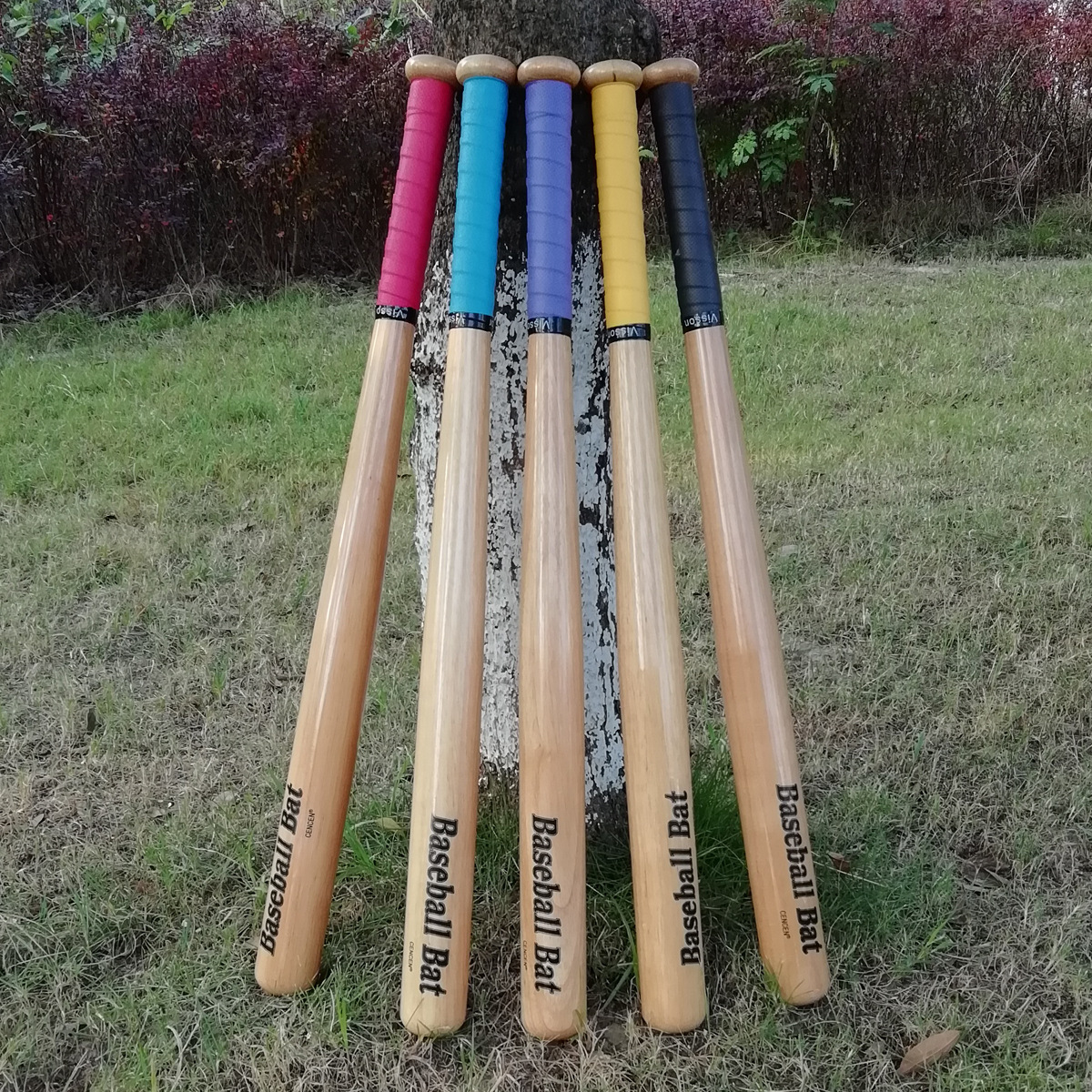 Picture of Kums Oak baseball bat solid wood emergency baseball bat for children and adults