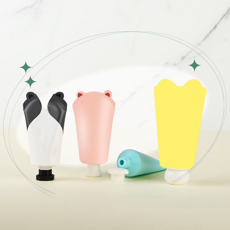 Special-shaped tail hose packaging materials fashionable special sealing tail hose packaging cosmetics PE hose manufacturers Guangzhou