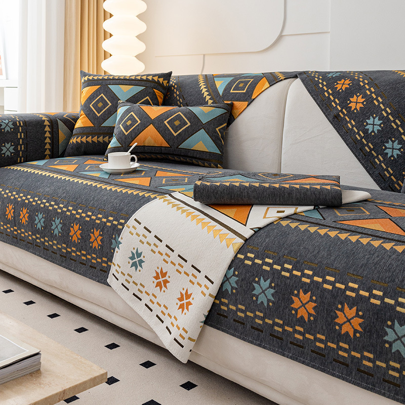 Picture of Chenille sofa cushion four seasons universal simple modern non-slip cushion new sofa cover back towel cover cloth wholesale