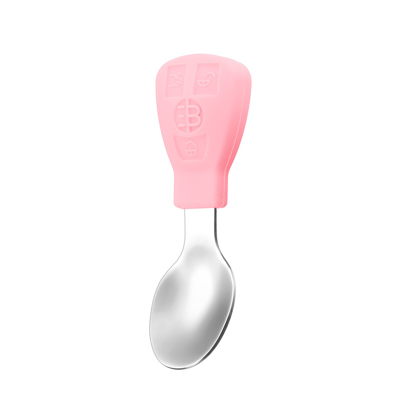 Picture of Amazon Cartoon Children's Car Silicone Dinner Plate 304 Stainless Steel Spoon Fork Gift Baby Learning Dining Tableware Set