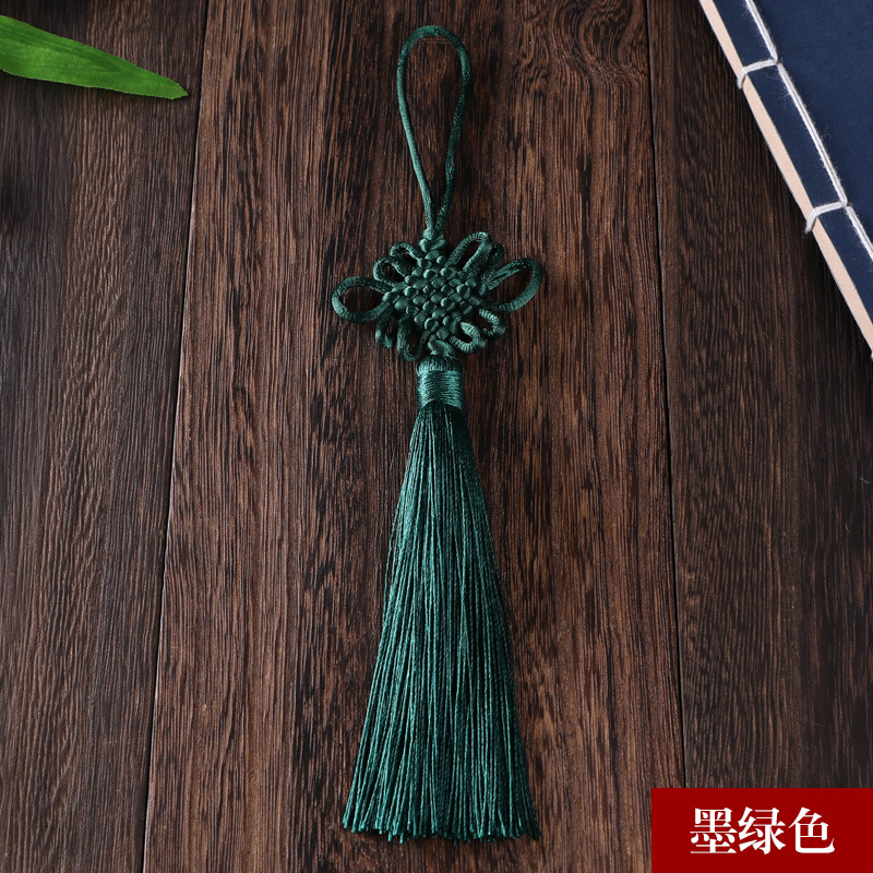 Picture of Chinese knot trumpet pendant exquisite tassel ear 6 plate Fang Sheng knot antique Han clothing decoration gift Accessories Wholesale