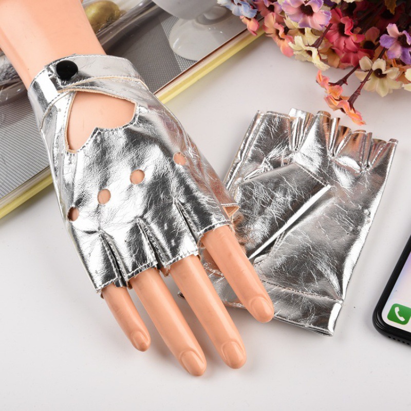 Picture of Cross-border wholesale half-finger gloves European and American women DS heart half-finger gloves stage nightclub pole dance performance gloves