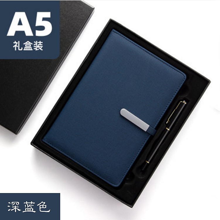 Picture of A5 business notebook B5 metal buckle PU notebook can add logo office notebook Workbook