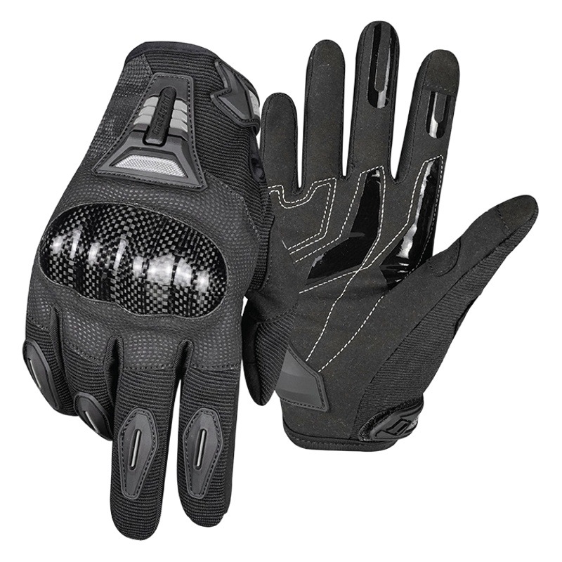 Motorcycle Riding Gloves Men's Summer Drop-resistant Breathable Motorcycle Racing Non-slip Wear-resistant Four Seasons Universal Carbon Fiber Gloves