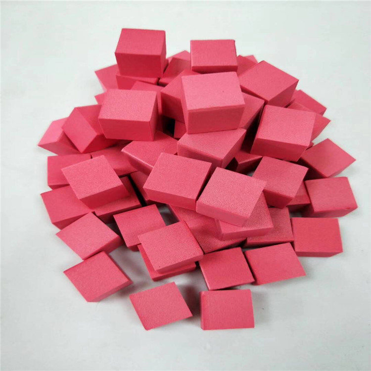 Red eva foam cube size style color optional special-shaped foam board punch grinding printing