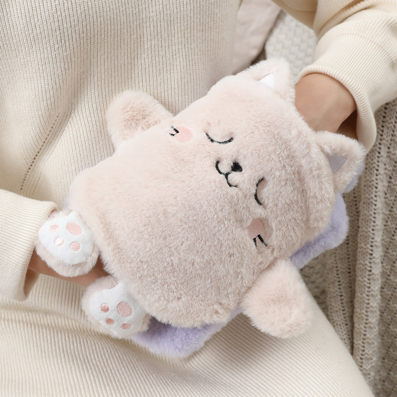 Picture of New Cute Plush Hand-Held Water-Filled Hot Water Bottle Thickeneded Explosion-Proof Pvc Hot Water Bottle Removable and Washable Spot Wholesale