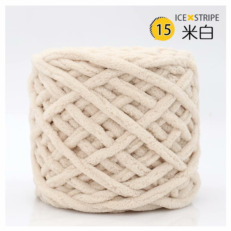 Picture of Ice Strip Thread Single Strand Thick Stick Needle Thread Knitting Blanket Slipper Thread Scarf Hat Scarf Thread Manufacturer Wholesale Worsted