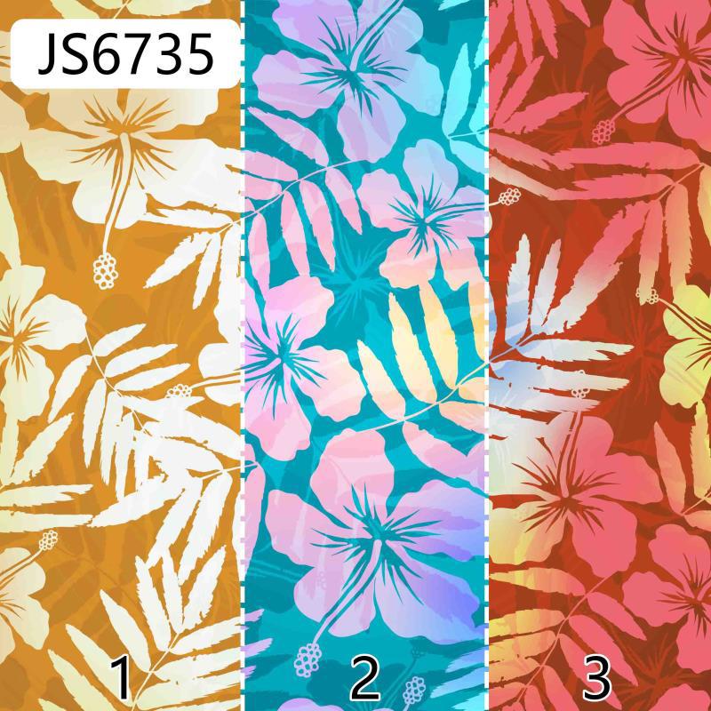 Guofeng Tropical Flower Tencel Digital Printed Fabric Spring and Summer Children's Wear Pet Doll Cloth Bag Brocade Cotton Printed Fabric