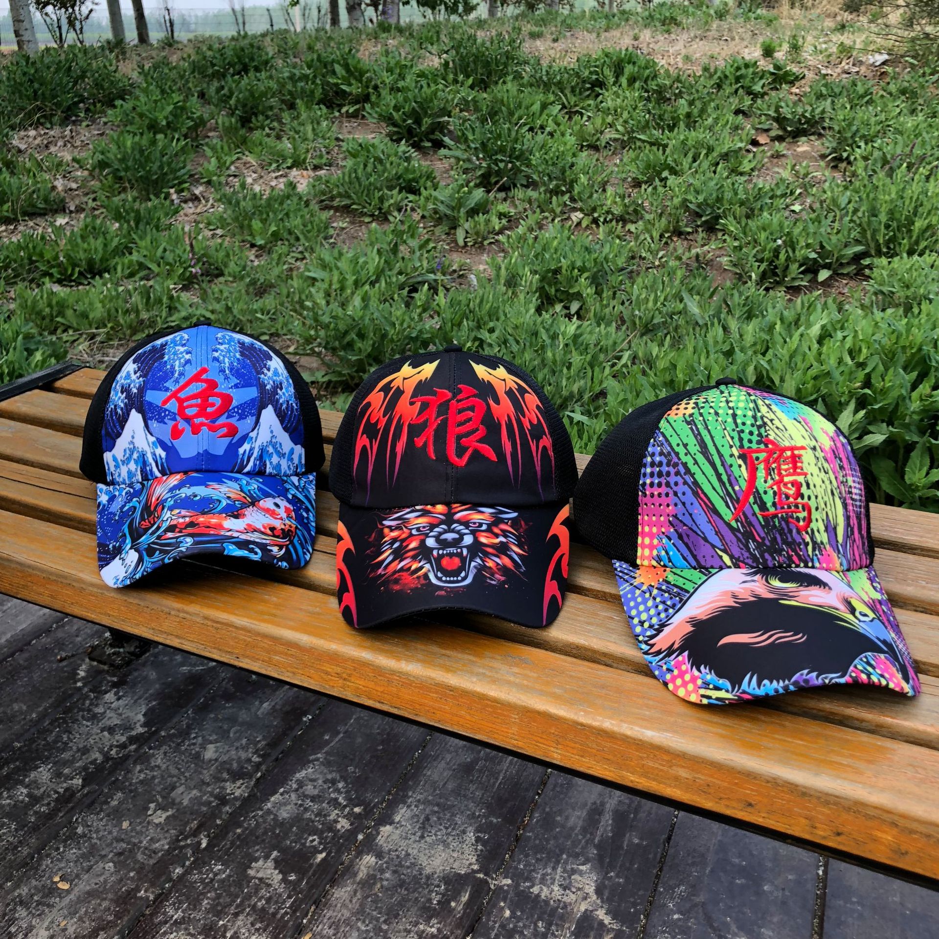 Factory wholesale fishing cap sunshade long tongue hat breathable cap fishing supplies hat
