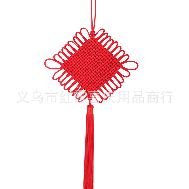 Picture of Chinese knot small hand-woven hanging ornaments Crafts accessories spot manufacturers wholesale red Chinese Knot Tassel