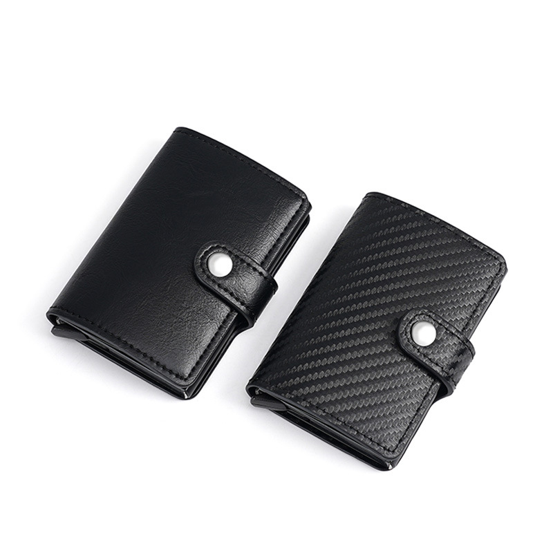 Picture of Manufacturer men and women anti-theft card holder Amazon aluminum box automatic pop-up card holder AliExpress American gold clip New