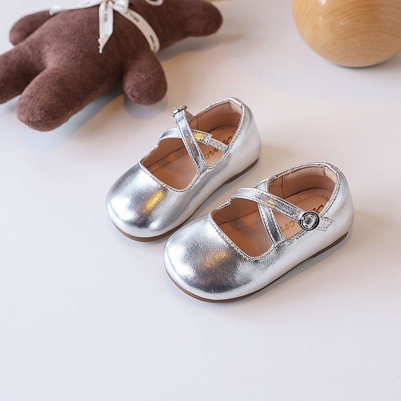 Children's Leather Shoes Little Girls Princess Shoes 2025 Spring and Autumn New Baby Girl Shoes Children's Performance Shoes