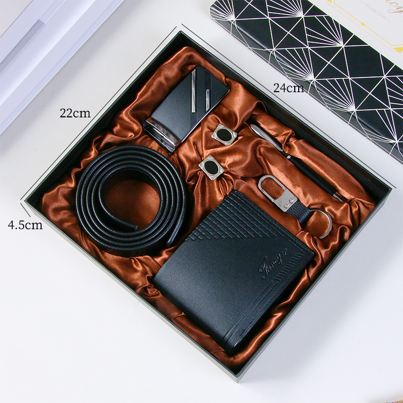 Picture of Cross-Border High-End Gift Business Suit Valentine's Day Gift Keychain Pen Cufflinks Wallet Belt Opening Souvenir