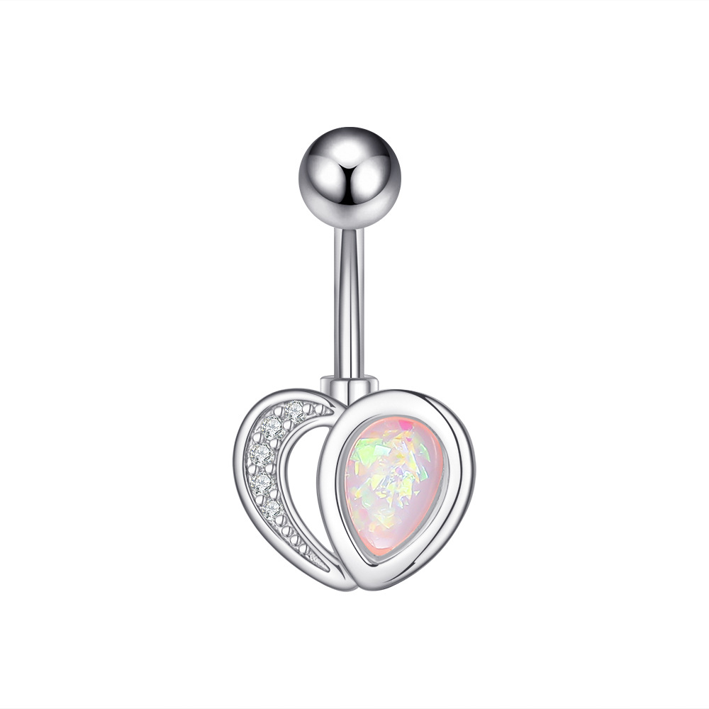 Picture of Cross-border e-commerce new zircon belly button ring belly button nail piercing jewelry online wholesale