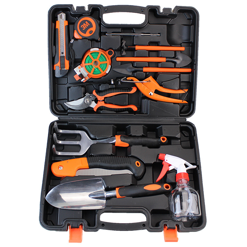 Picture of Garden Tools Set Garden Toolbox Hand Tools Hardware Set Home Garden 14-Piece Set