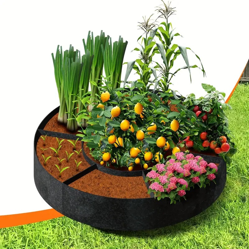 Cross-Border Multi-Grid Felt Planting Bags, Vegetable Garden Greenhouses, Non-Woven Fabric Seedbeds, Garden Balcony Flower Seedling Planting Boxes