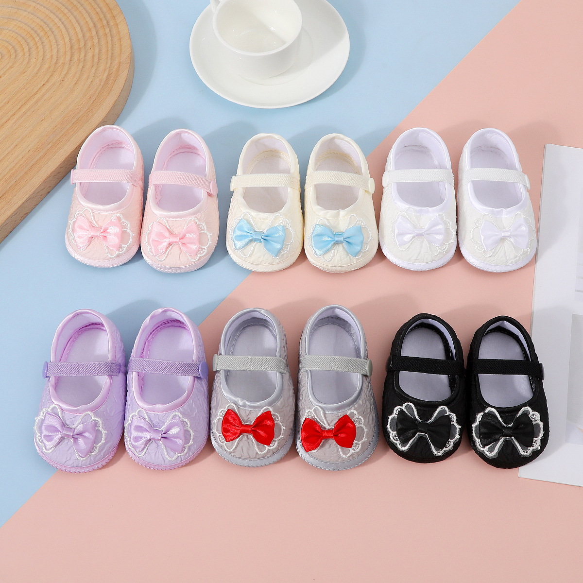 New spring and autumn summer baby princess shoes 100 days soft bottom holding baby shoes 0-6-12 months newborn baby shoes