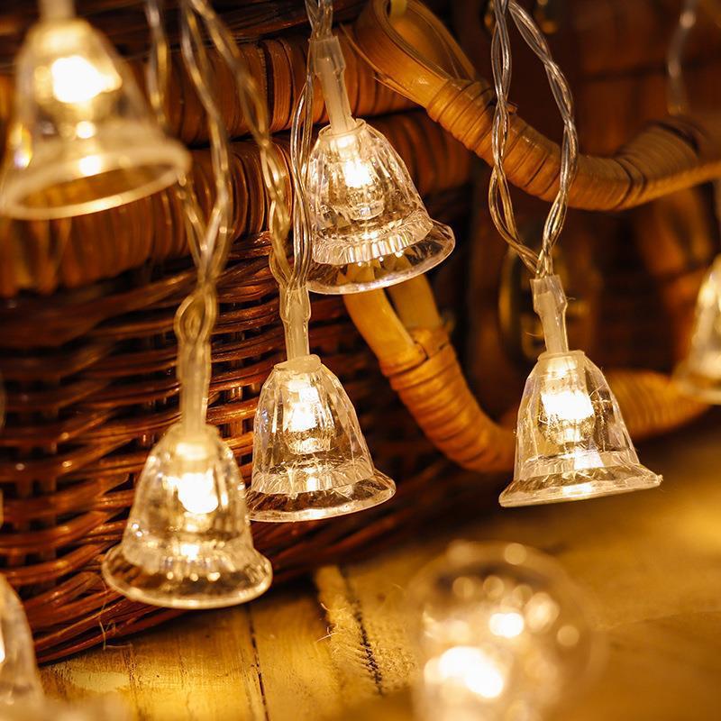 Picture of Solar LED string lights, outdoor camping tent atmosphere lights, night market stall lights, room decoration spherical star lights