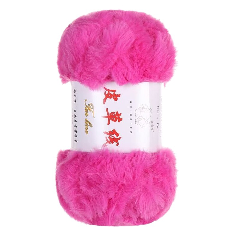 Coarse fur thread ball imitation fur fluff thread long hair mink hat hand-woven scarf hand-woven diy material bag