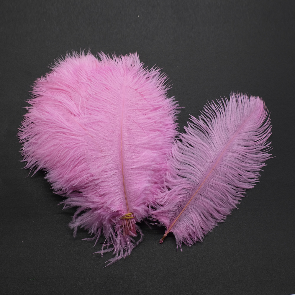 Picture of Color in stock 20-25cm ostrich feather flower home flower arrangement wedding decoration accessories ostrich feather wholesale