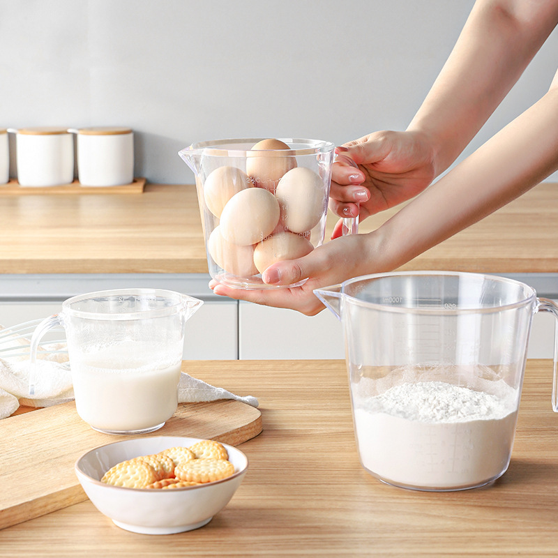 Measuring Cup with Scale Plastic Cup High Temperature Resistant Small Measuring Cup Measuring Spoon Milk Tea Shop Special Baking Tool Household