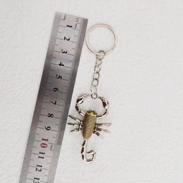 Picture of Retro Creative Three-dimensional Simulation Scorpion Alloy Keychain Pendant Men's Backpack Key Pendant Ornaments