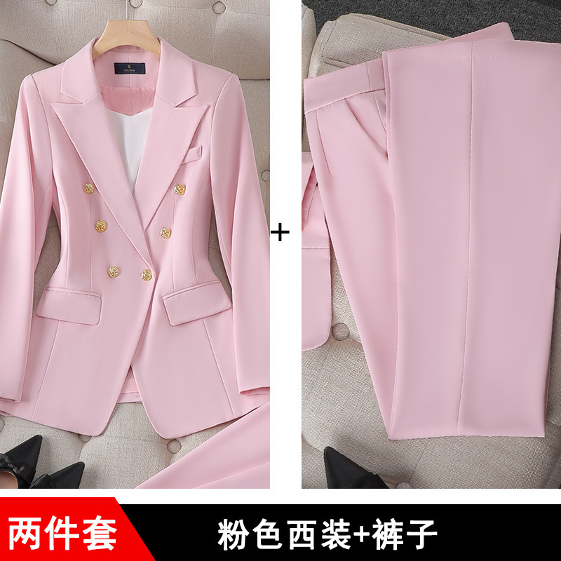 Picture of Spring and Autumn Business Wear Women's suit Women's Fashion Dress Stitching Women's Suit Work Clothes Korean Casual Small Suit