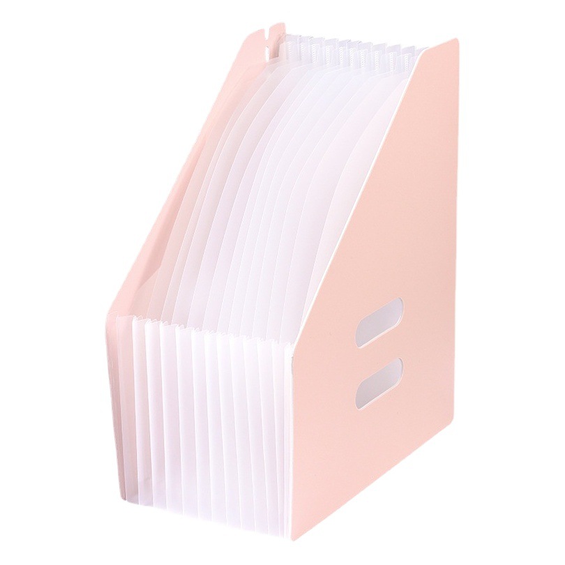 A4 organ bag Portable vertical test paper storage bag data sorting vertical folder student a4 multi-layer file box