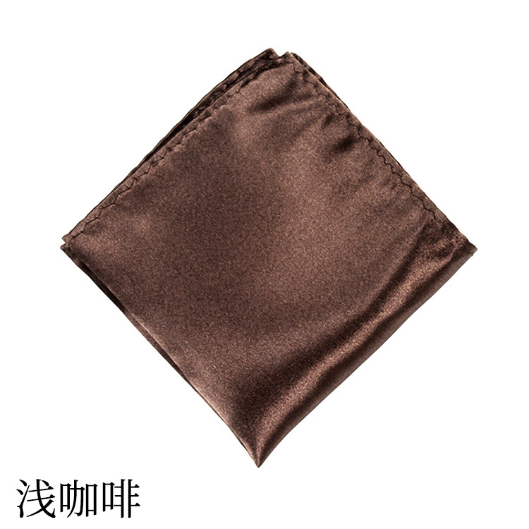 Picture of Solid color dress suit pocket towel men's small square wedding dress breast towel handkerchief black red blue green purple wholesale