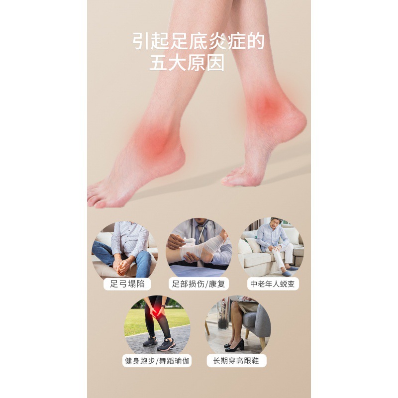 Picture of Plantar fascia plantar massager improve flat foot rolling training device acupoint relaxation arch meridian dredging device
