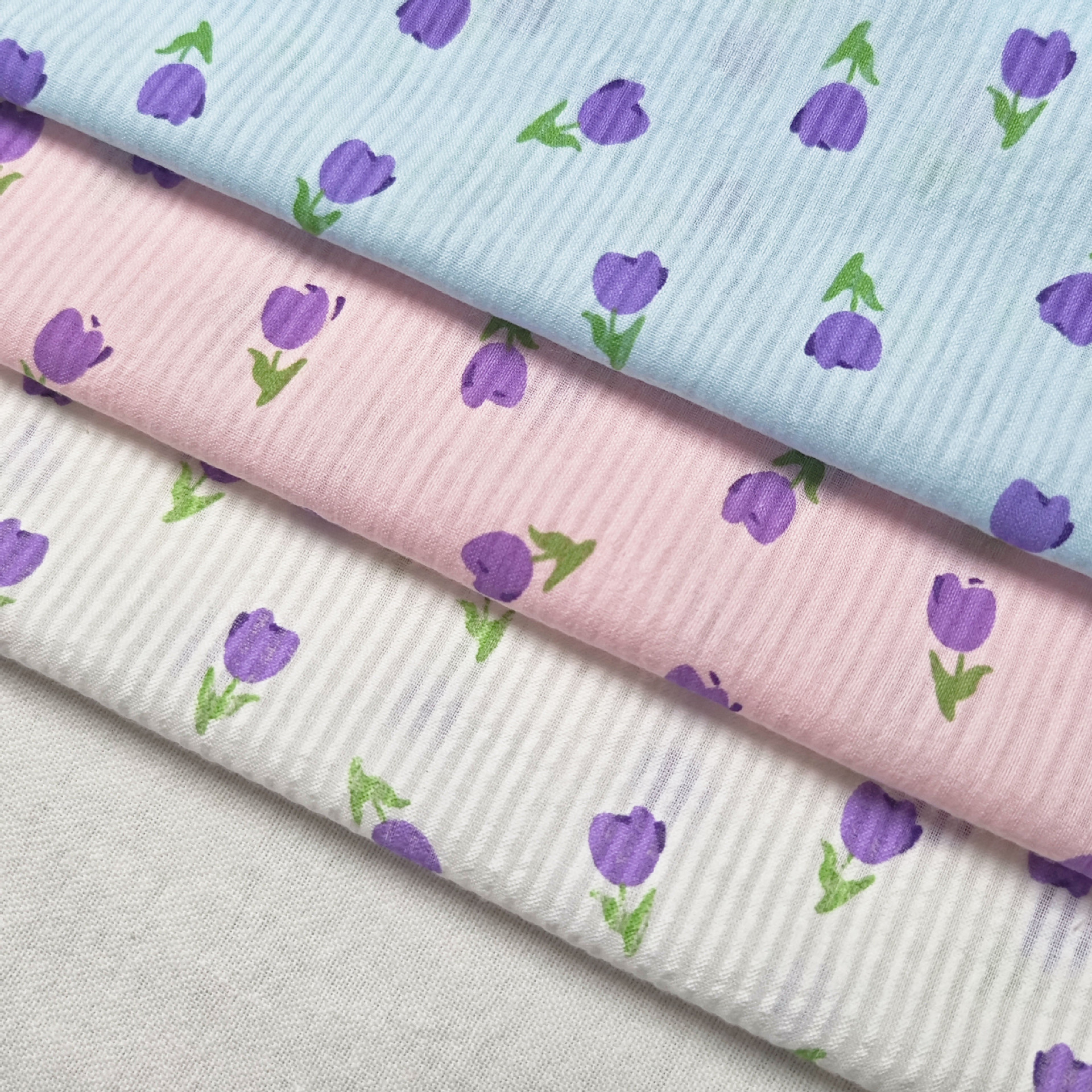 Woven cotton 40-count jacquard strips, small flowers, small fresh foam printed dresses, children's clothing fabrics, home boutiques