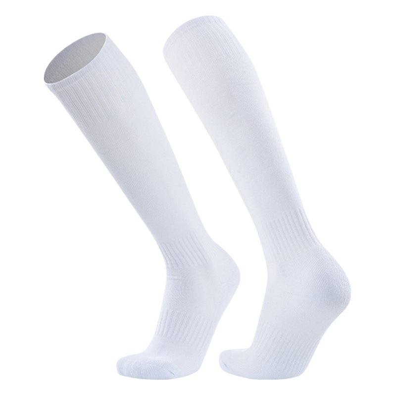 Football Socks Solid Color Long Adult Film Non-slip Towel Bottom Thickened Long Tube Sports Socks for Children Basketball Socks